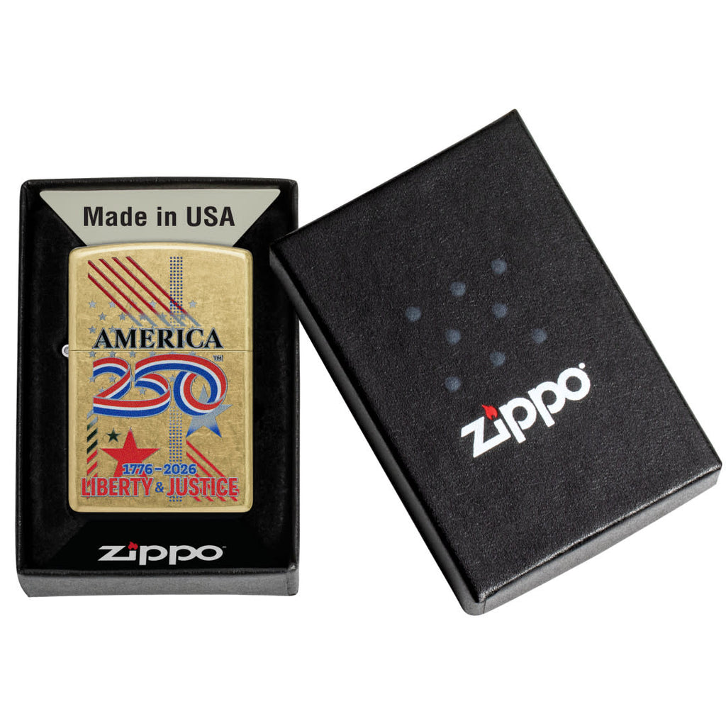 America250 Liberty & Justice Design - Brass
